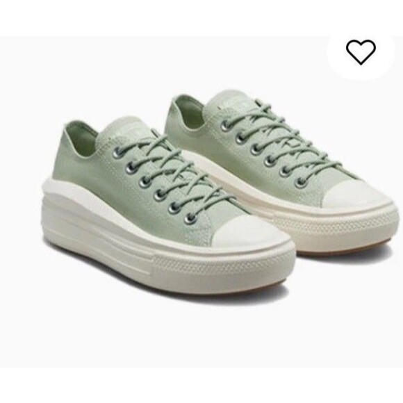 EUC Converse Platform Chuck Taylor All Star Low Top move Women’s 7.5 Sage Green - Picture 1 of 12